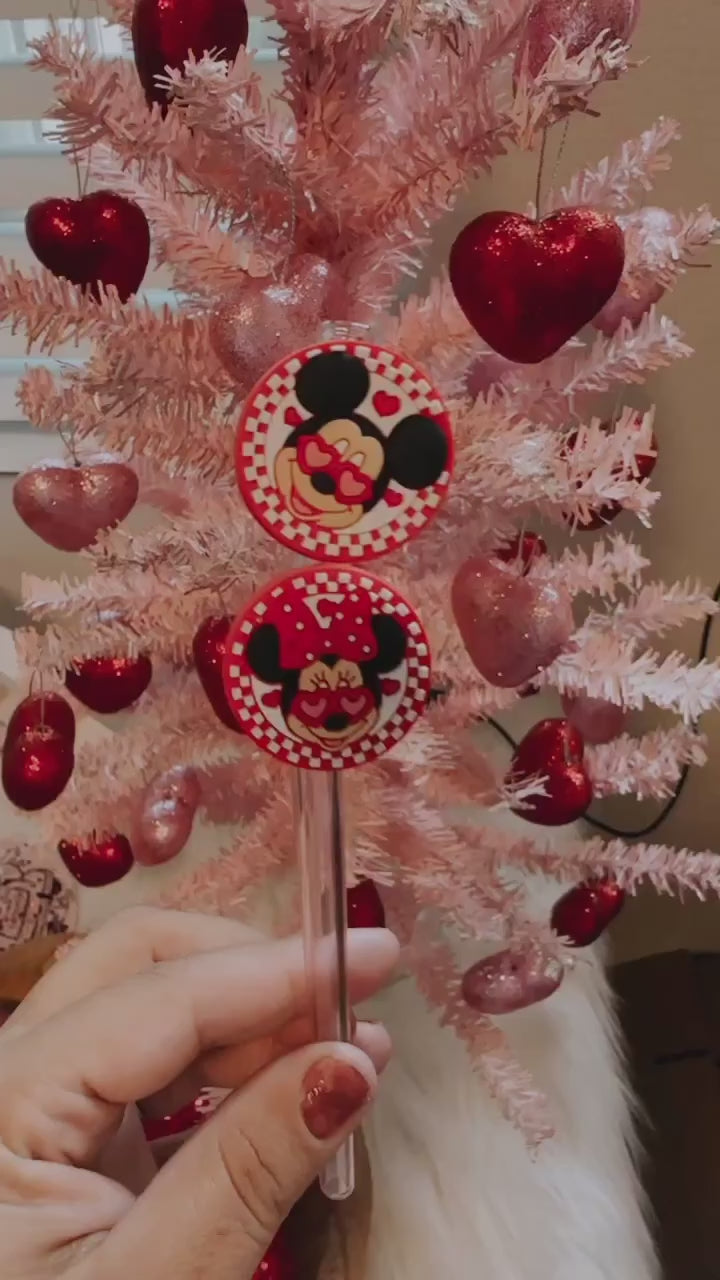 Retro Mouse straw toppers